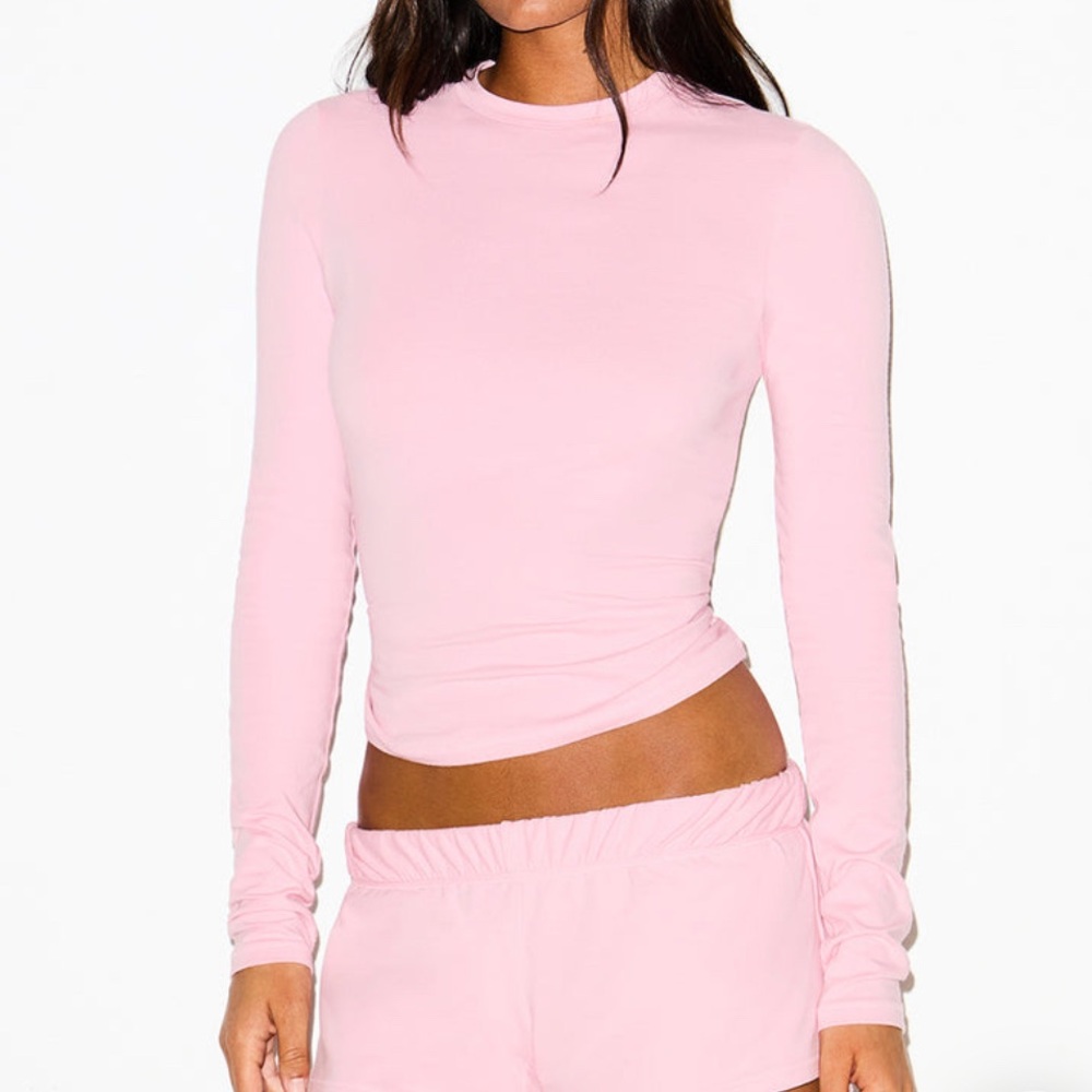SKIMS Long Sleeve T-Shirt Halite